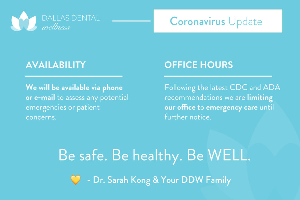 Coronavirus Update | Dallas Dental Wellness